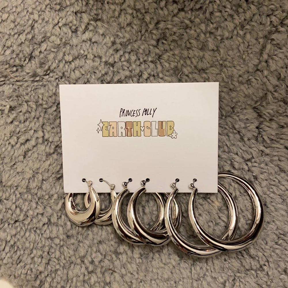 Set of Silver Hoops